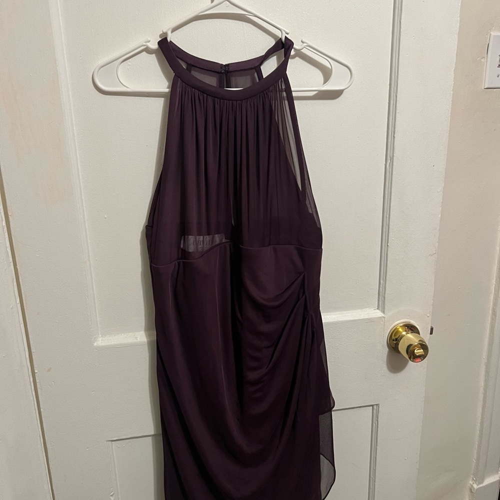 David’s bridal plum dress